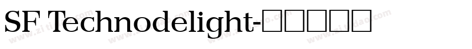 SF Technodelight字体转换